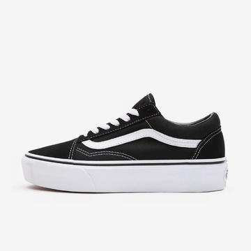  Zapatilla de mujer VANS OLD SKOOL PLATFORM BLACK/WHITE