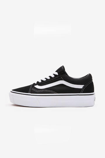  Zapatilla de mujer VANS OLD SKOOL PLATFORM BLACK/WHITE