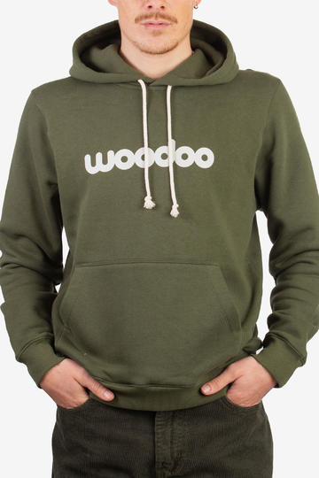Buzo WOODOO HOODIE BH LOGO - VERDE/BCO