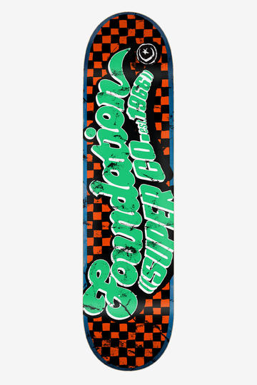 Tabla de skate FOUNDATION 8.13 CHECKERS 66 GREEN