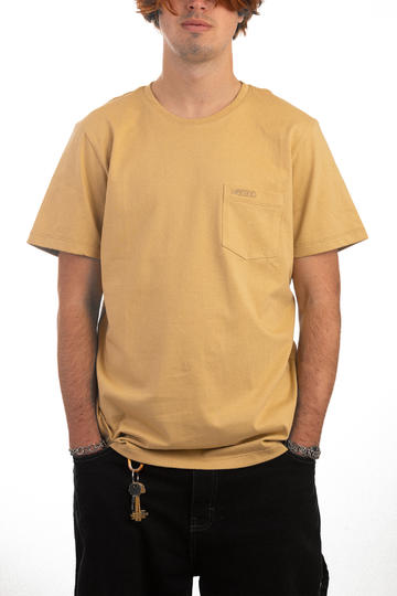 Remera de hombre WOODOO 70S POCKET - CHAMPAGNE