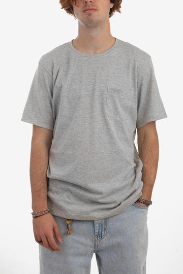 Remera de hombre WOODOO 70S POCKET - GRIS MELANGE