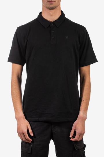 Remera HURLEY H2O DRI ACE SLUB POLO SS - BLACK