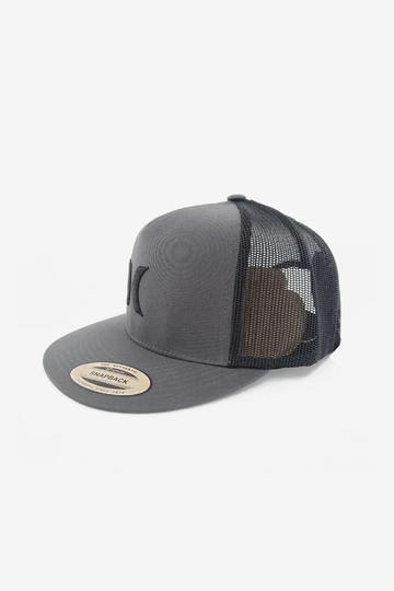 Gorra HURLEY ICON SOLID FLAT TRUCKER - DARK GREY