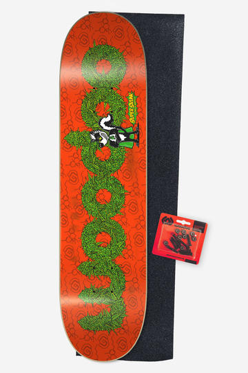 COMBO WOODOO TABLA SKUNK ORANGE LIJA + TORNILLOS-W1