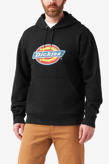 Buzo DICKIES TRI-COLOR LOGO HOODIE WITH DWR-KNIT BLACK