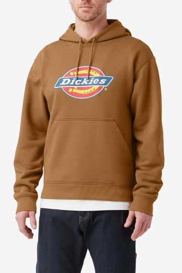 Buzo DICKIES TRI-COLOR LOGO HOODIE WITH DWR-BROWN DUCK