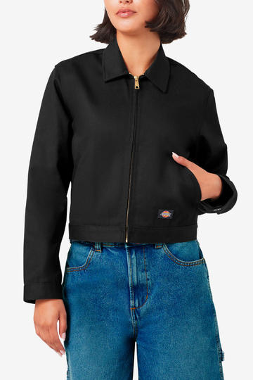 Campera de mujer DICKIES UNLINED CROPPED EISENHOWER JACKET-BLACK