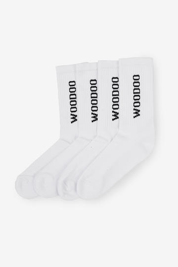 Medias WOODOO UNIVERSITY x 2PK - BLANCO