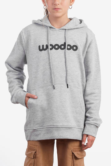 Buzo de niño WOODOO BH LOGO RUSTICO - GRIS MELANGE