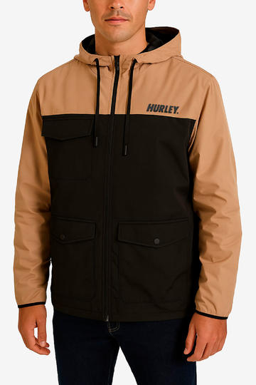  Campera HURLEY FASTLANE PRO JACKET - CAMEL